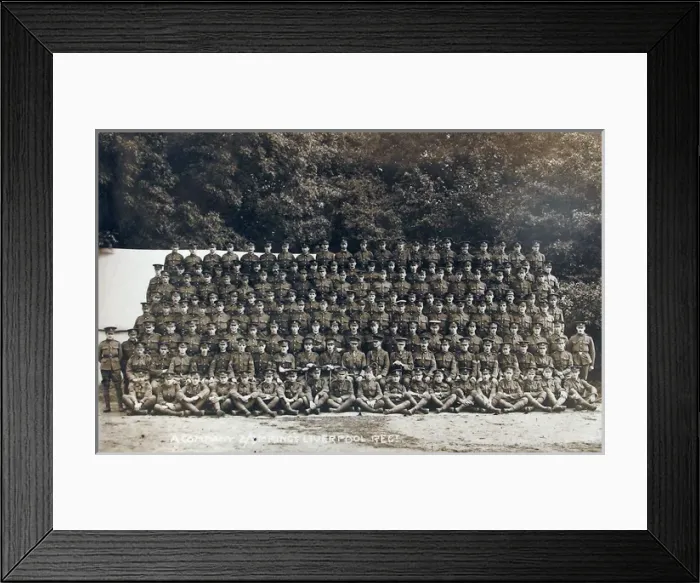 Framed Print : Men of the Kings Liverpool, Border Regiment and others Framed Print : Men of the Kings Liverpool, Border Regiment and others