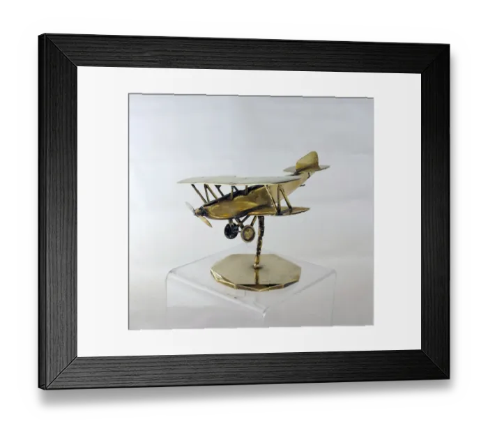 Framed Print : Model of a Fairey Fox Mark IA biplane, c 1926 Framed Print : Model of a Fairey Fox Mark IA biplane, c 1926