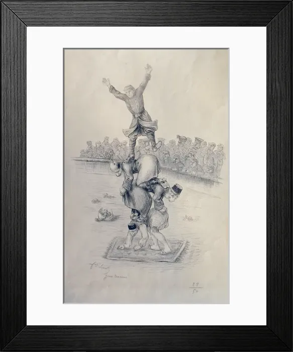 Framed Print : Jeux Icarius An unusual circus act Framed Print : Jeux Icarius An unusual circus act