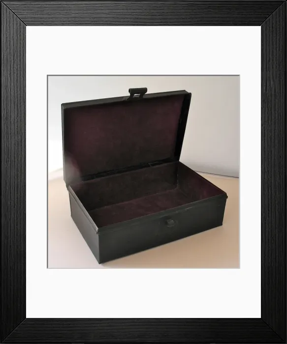 Framed Print : Document box of Cpt Rupert Wyndham Lewis, MC Framed Print : Document box of Cpt Rupert Wyndham Lewis, MC