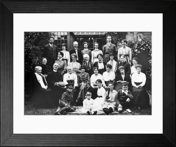 Framed Print : A family group, c 1915 Framed Print : A family group, c 1915