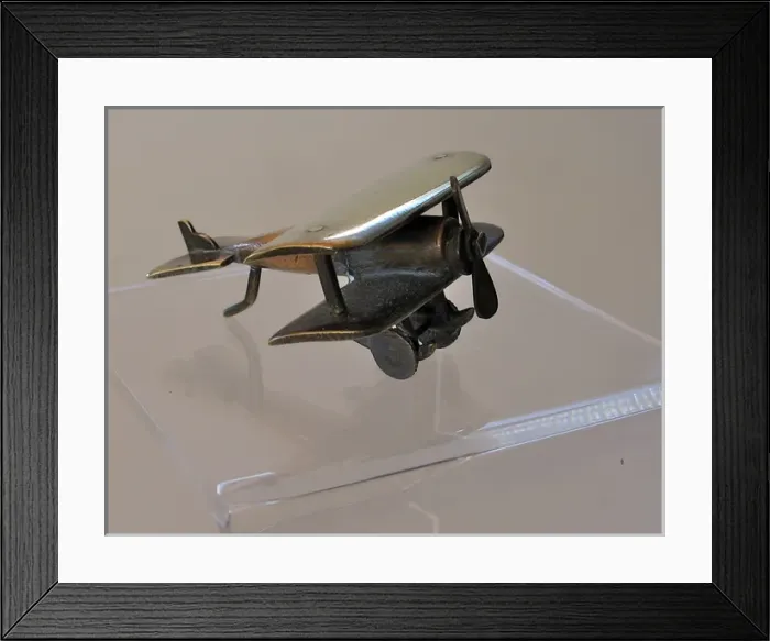 Framed Print : WWI Trench Art biplane Framed Print : WWI Trench Art biplane