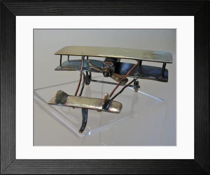 Framed Print : WWI Trench Art Pusher biplane Framed Print : WWI Trench Art Pusher biplane