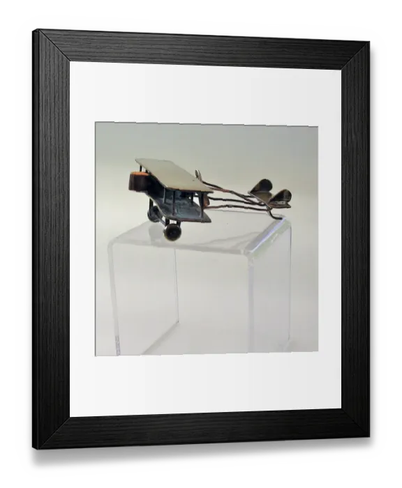 Framed Print : WWI Trench Art Pusher biplane Framed Print : WWI Trench Art Pusher biplane