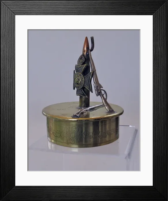 Framed Print : Base of a 1915 German 75mm shell case Framed Print : Base of a 1915 German 75mm shell case