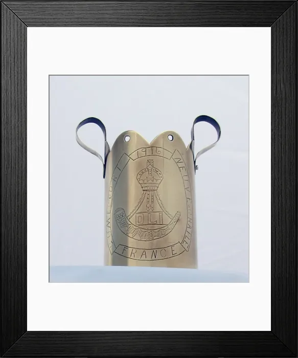 Framed Print : German 77mm shell case vase with looped handles Framed Print : German 77mm shell case vase with looped handles