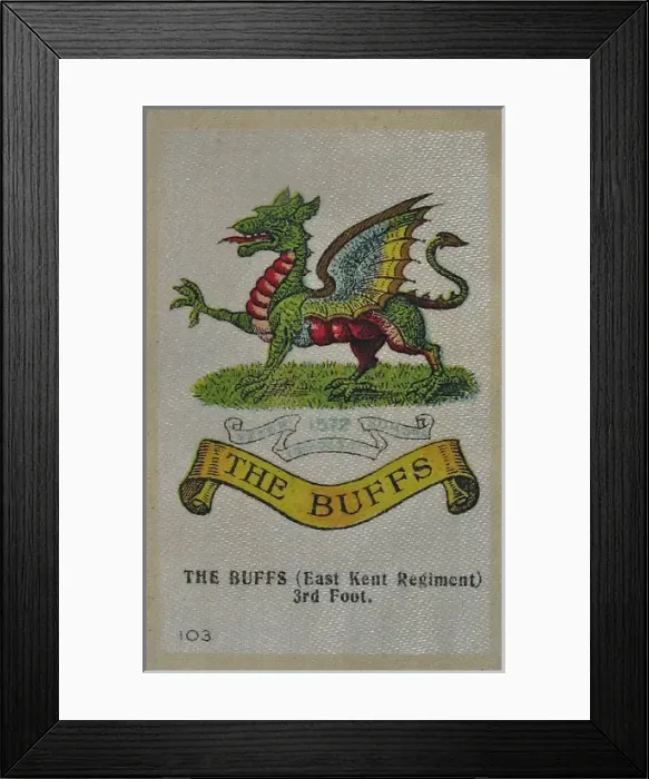 Framed Print : Silk Regimental Badges Framed Print : Silk Regimental Badges