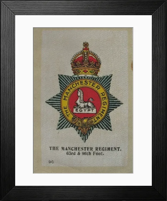 Framed Print : Silk Regimental Badges Framed Print : Silk Regimental Badges