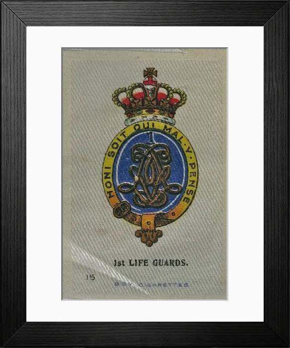 Framed Print : Silk Regimental Badges Framed Print : Silk Regimental Badges