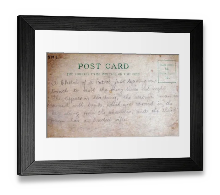 Framed Print : A Night Patrol just leaving their trench Framed Print : A Night Patrol just leaving their trench