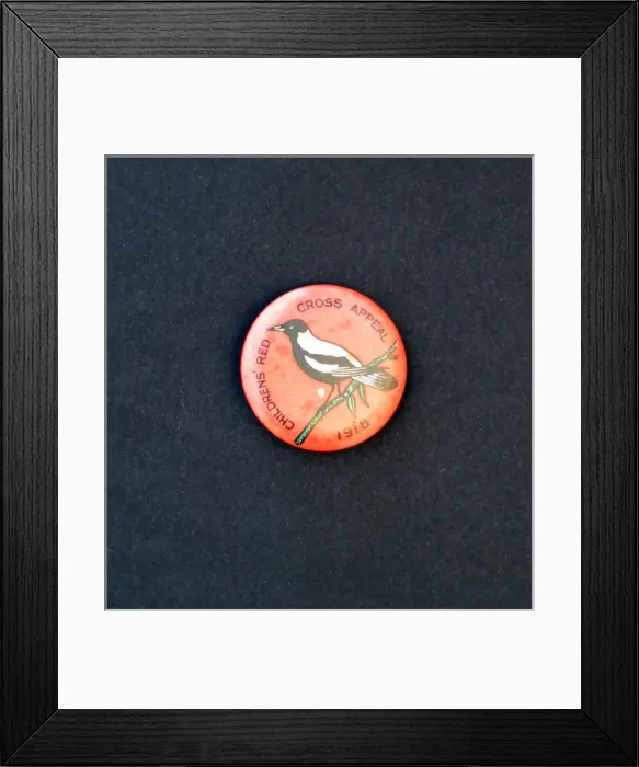 Framed Print : WWI Fund Raising badge - Childrens Red Cross Appeal Framed Print : WWI Fund Raising badge - Childrens Red Cross Appeal