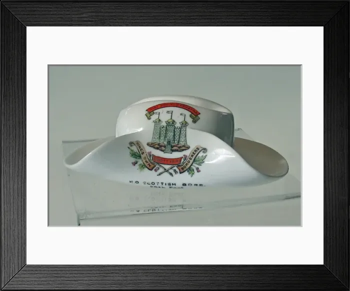 Framed Print : Aynsley China Model of a Slouch Hat - WWI Framed Print : Aynsley China Model of a Slouch Hat - WWI