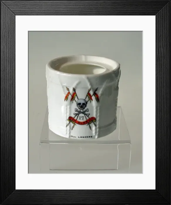 Framed Print : Aynsley China Model of a Drum - WWI Framed Print : Aynsley China Model of a Drum - WWI
