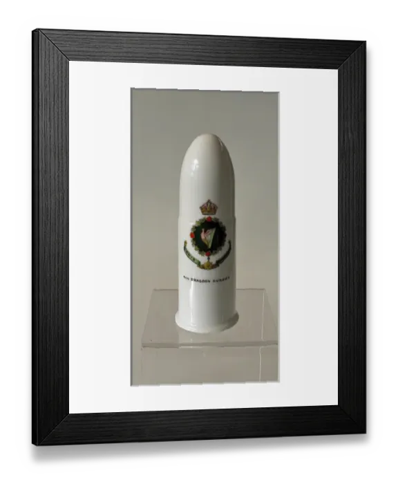Framed Print : Aynsley China Model of a large Shell - WWI Framed Print : Aynsley China Model of a large Shell - WWI