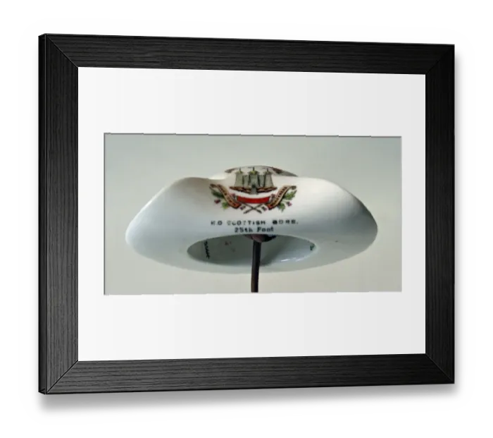 Framed Print : Aynsley China Model of a Slouch Hat - WWI Framed Print : Aynsley China Model of a Slouch Hat - WWI