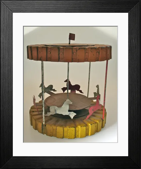 Framed Print : Merry-go-round made from Lewis Gun magazines Framed Print : Merry-go-round made from Lewis Gun magazines