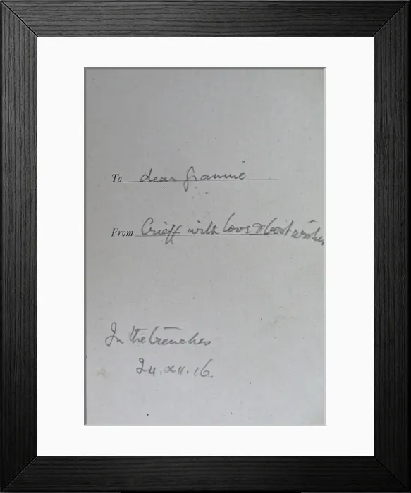 Framed Print : Christmas Card from the British Upper Silesian Artillery Framed Print : Christmas Card from the British Upper Silesian Artillery