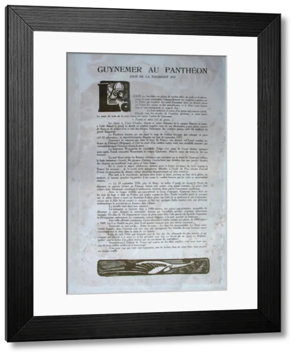 Framed Print : Guynemer - Le retour de l AS Framed Print : Guynemer - Le retour de l AS