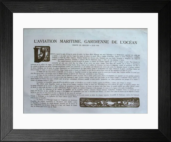 Framed Print : La division aerienne - Somme - WWI Framed Print : La division aerienne - Somme - WWI