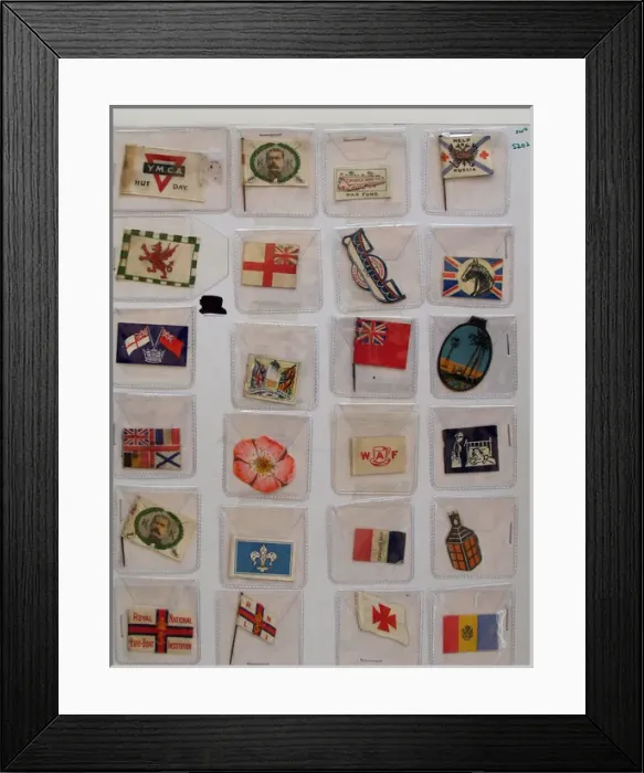 Framed Print : A collection of WWI Charity Day flags Framed Print : A collection of WWI Charity Day flags