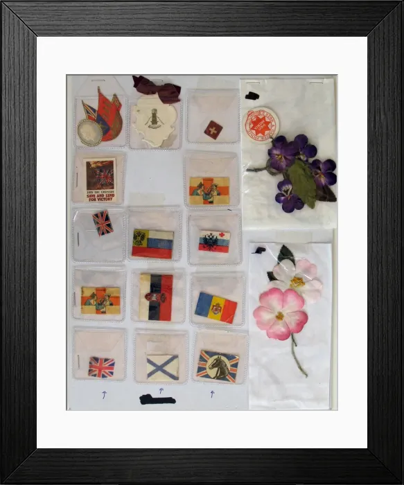 Framed Print : A collection of WWI Charity Day flags Framed Print : A collection of WWI Charity Day flags
