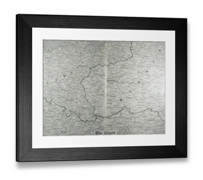 Framed Print : Times War Atlas - WWI maps Framed Print : Times War Atlas - WWI maps