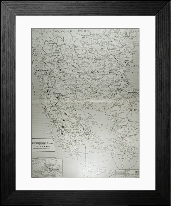 Framed Print : Times War Atlas - WWI maps Framed Print : Times War Atlas - WWI maps