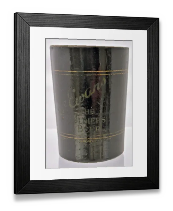 Framed Print : Beer mug inscribed McEwans - The Soldiers Beer Framed Print : Beer mug inscribed McEwans - The Soldiers Beer