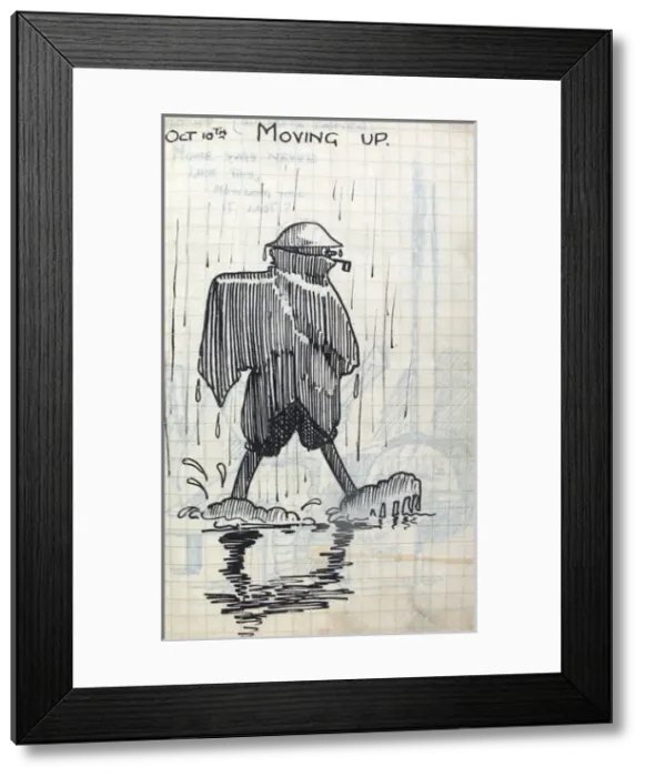 Framed Print : Album of 53 drawings done whilst on sctive service - WWI Framed Print : Album of 53 drawings done whilst on sctive service - WWI