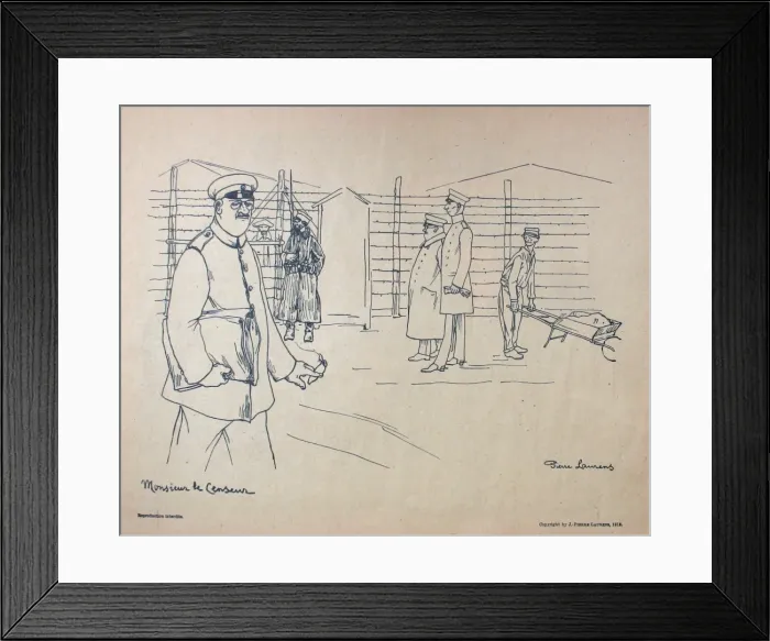 Framed Print : Prisonniers de Guerre par Jean-Pierre Laurens Framed Print : Prisonniers de Guerre par Jean-Pierre Laurens