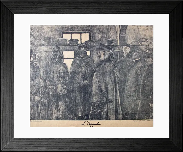Framed Print : Prisonniers de Guerre par Jean-Pierre Laurens Framed Print : Prisonniers de Guerre par Jean-Pierre Laurens