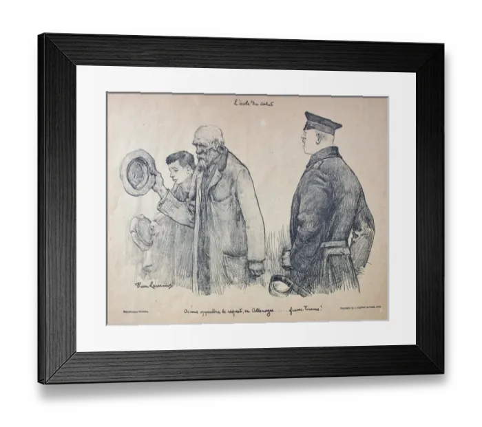 Framed Print : Prisonniers de Guerre par Jean-Pierre Laurens Framed Print : Prisonniers de Guerre par Jean-Pierre Laurens