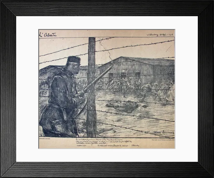 Framed Print : Prisonniers de Guerre par Jean-Pierre Laurens Framed Print : Prisonniers de Guerre par Jean-Pierre Laurens