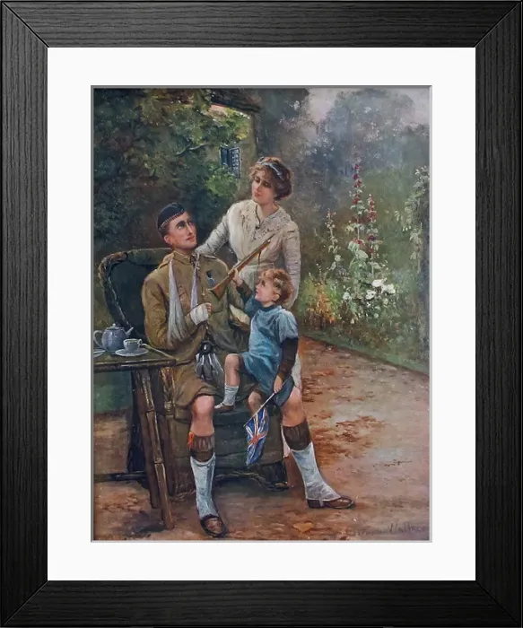 Framed Print : For Hearth and Home - c 1914 Framed Print : For Hearth and Home - c 1914