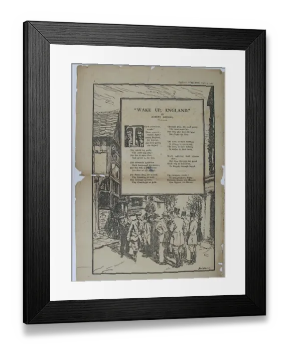 Framed Print : War Poems from The Times Framed Print : War Poems from The Times