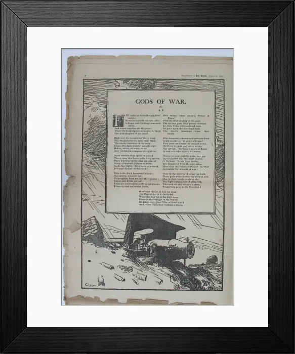 Framed Print : War Poems from The Times Framed Print : War Poems from The Times