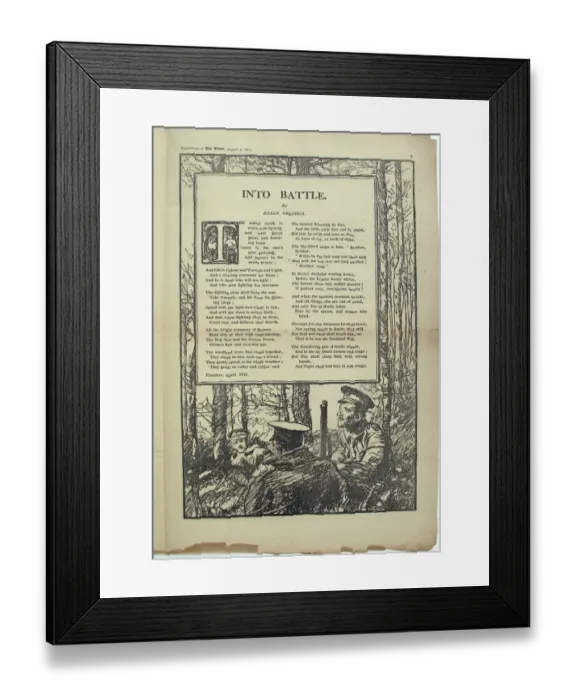 Framed Print : War Poems from The Times Framed Print : War Poems from The Times