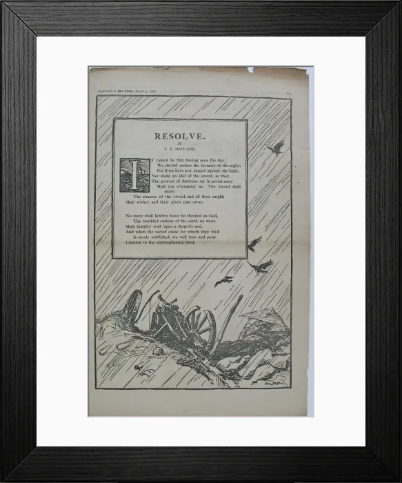 Framed Print : War Poems from The Times Framed Print : War Poems from The Times