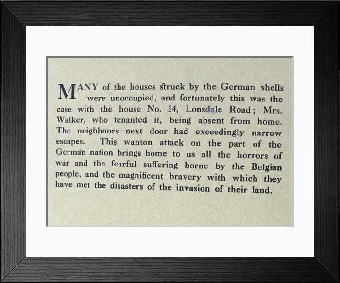 Framed Print : The German Raid on Scarborough, December 16th 1914 Framed Print : The German Raid on Scarborough, December 16th 1914
