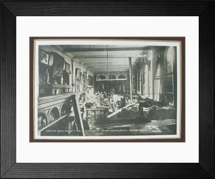 Framed Print : Bombardment of Lowestoft by the Germans Framed Print : Bombardment of Lowestoft by the Germans