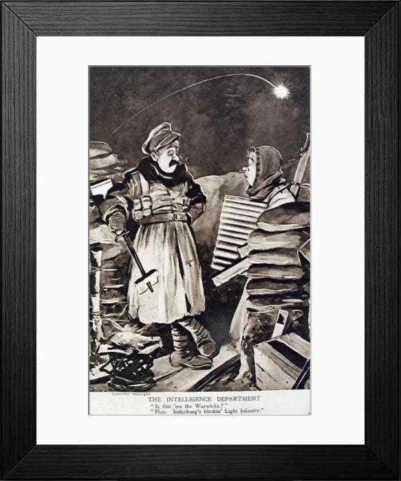 Framed Print : 6 Bruce Bairnsfather postcards Framed Print : 6 Bruce Bairnsfather postcards
