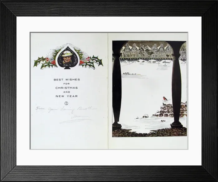 Framed Print : Christmas and New Year card - XII Division Framed Print : Christmas and New Year card - XII Division
