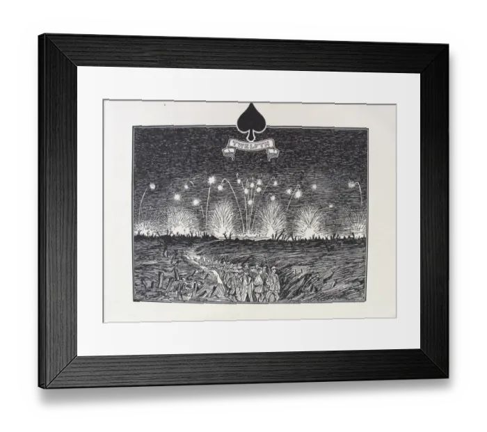 Framed Print : Christmas and New Year Greetings card from XII Division Framed Print : Christmas and New Year Greetings card from XII Division