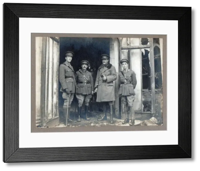 Framed Print : Two photographs - WWI era Framed Print : Two photographs - WWI era