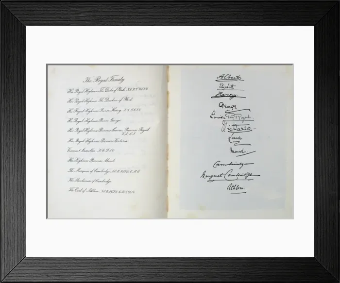 Framed Print : British Legion Album - for Field Marshal Earl Haigs Appeal Framed Print : British Legion Album - for Field Marshal Earl Haigs Appeal