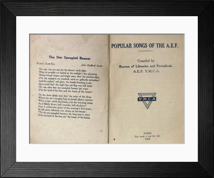 Framed Print : Popular Songs of the AEF (American Expeditionary Force) Framed Print : Popular Songs of the AEF (American Expeditionary Force)