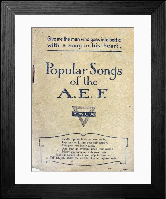 Framed Print : Popular Songs of the AEF (American Expeditionary Force) Framed Print : Popular Songs of the AEF (American Expeditionary Force)