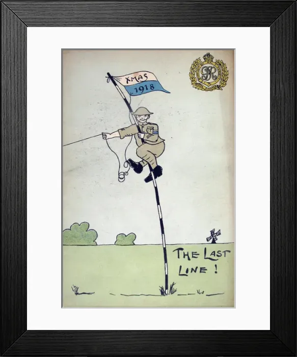 Framed Print : Christmas Card 68th Divisional Signal Company