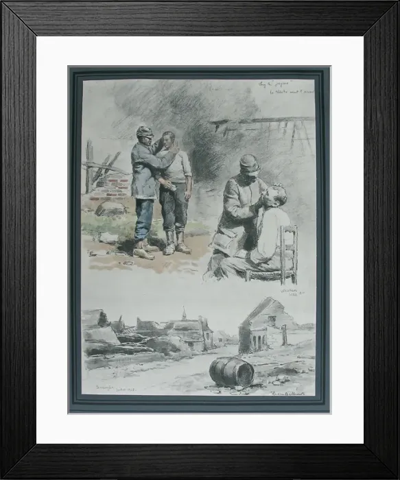 Framed Print : Relaxing shave behind Front Line at Westen and Boesinghe Framed Print : Relaxing shave behind Front Line at Westen and Boesinghe