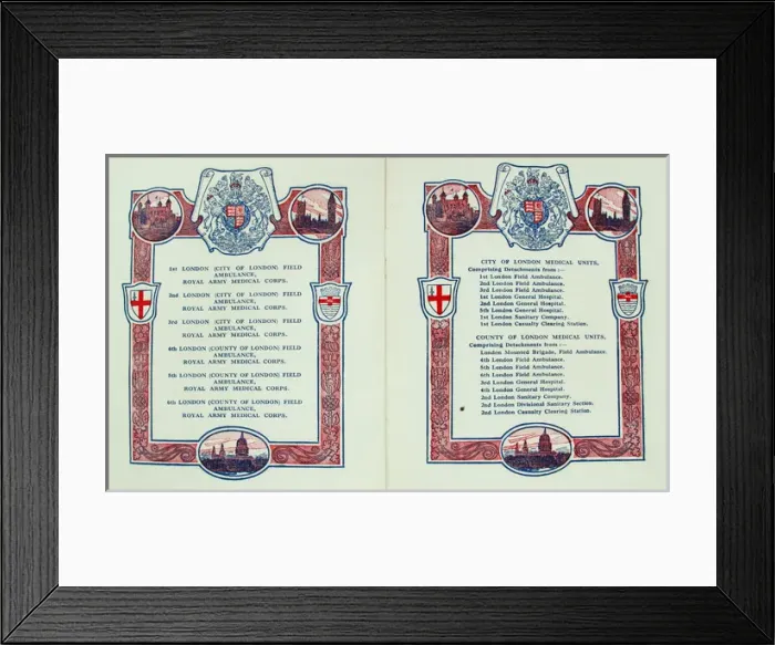 Framed Print : Official programme - Triumphal March of the London Troops Framed Print : Official programme - Triumphal March of the London Troops